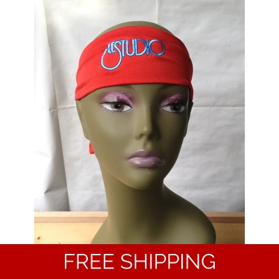 Headband Red White & Blue Embroid Front Logo